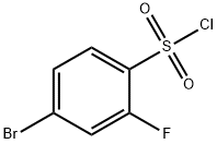4-Bromo-2-fluorobenzenesulfonyl chloride Structure