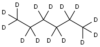 N-HEXANE-D14 Structure