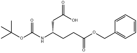 Boc-L-beta-homoglutamic acid 6-benzyl ester Structure