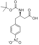 BOC-(R)-3-AMINO-4-(4-NITRO-PHENYL)-BUTYRIC ACID Structure