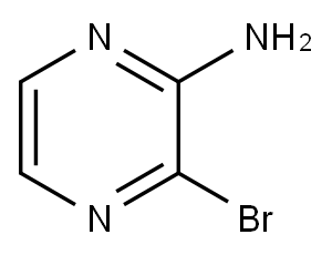 2-Amino-3-bromopyrazine Structure