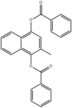 2-methylnaphthalene-1,4-diyl dibenzoate  Structure