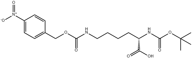 BOC-LYS(4-NITRO-Z)-OH Structure