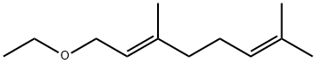 (E)-1-ethoxy-3,7-dimethylocta-2,6-diene  Structure