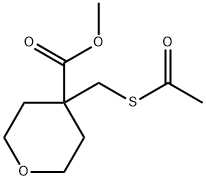 Methyl4-[(acetylsulfanyl)methyl]oxane-4-carboxylate Structure