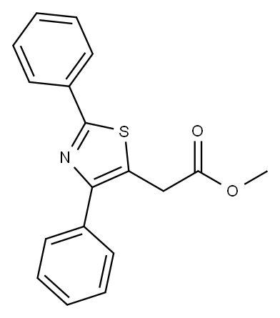 METHYL (2,4-DIPHENYLTHIAZOL-5-YL)ACETATE Structure