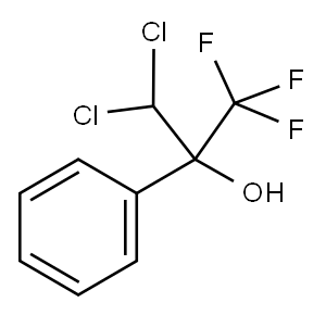 3,3-DICHLORO-1,1,1-TRIFLUORO-2-PHENYLPROPAN-2-OL Structure