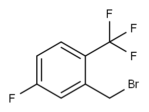 5-FLUORO-2-(TRIFLUOROMETHYL)BENZYL BROMIDE Structure