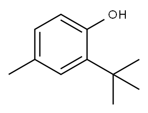 2-tert-Butyl-4-methylphenol Structure
