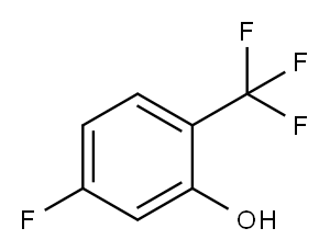 5-FLUORO-2-(TRIFLUOROMETHYL)PHENOL Structure