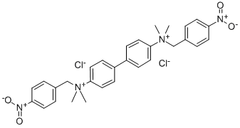 4,4'-Biphenylylenebis(dimethyl(p-nitrobenzyl)ammonium) dichloride Structure
