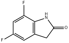 5,7-DIFLUORO-1,3-DIHYDRO-2H-INDOL-2-ONE
 Structure