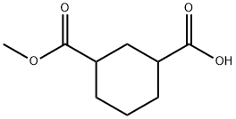 (+-)-cis-cyclohexane-1,3-dicarboxylic acid monomethyl ester Structure