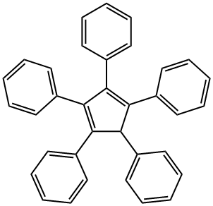 1,2,3,4,5-PENTAPHENYL-1,3-CYCLOPENTADIENE Structure