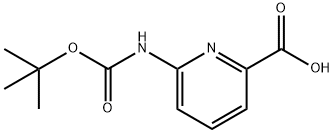 6-TERT-BUTOXYCARBONYLAMINO-PYRIDINE-2-CARBOXYLIC ACID Structure