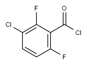 3-CHLORO-2,6-DIFLUOROBENZOYL CHLORIDE Structure