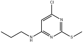 4-Chloro-2-(methylthio)-6-(propylamino)pyrimidine Structure