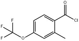 2-Methyl-4-(trifluoromethoxy)benzoyl chloride 95+% Structure
