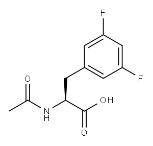 N-ACETYL-3-(3,5-DIFLUOROPHENYL)-DL-ALANINE Structure