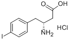 (R)-3-AMINO-4-(4-IODOPHENYL)BUTANOIC ACID HYDROCHLORIDE Structure