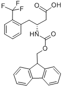 FMOC-(R)-3-AMINO-4-(2-TRIFLUOROMETHYL-PHENYL)-BUTYRIC ACID Structure