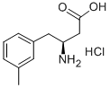 (S)-3-AMINO-4-(3-METHYLPHENYL)BUTANOIC ACID HYDROCHLORIDE Structure