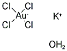 Potassium tetrachloroaurate(III) hydrate Structure
