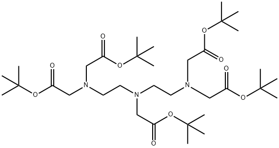 tetra-tert-butyl 2,2',2'',2'''-((((2-(tert-butoxy)-2-oxoethyl)azanediyl)bis(ethane-2,1-diyl))bis(azanetriyl))tetraacetate Structure