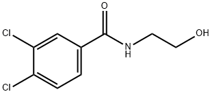 3,4-DICHLORO-N-(2-HYDROXYETHYL)BENZENECARBOXAMIDE Structure
