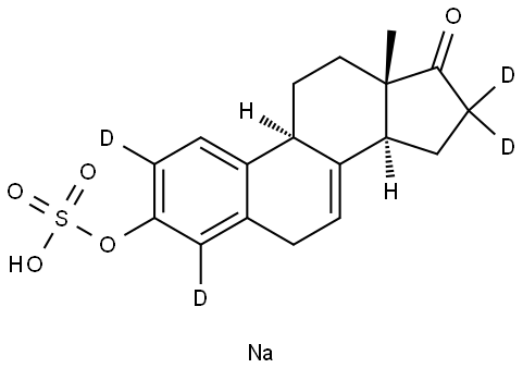 SODIUM EQUILIN-2,4,16,16-D4 SULFATE Structure