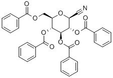 2,3,4,6-Tetra-O-benzoyl-b-D-glucopyranosylcyanide Structure