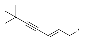 1-CHLORO-6,6-DIMETHYL-2-HEPTEN-4-YNE Structure