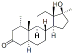 5alpha-Androstan-3-one, 17beta-hydroxy-1alpha,17-dimethyl- Structure
