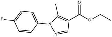 ETHYL 1-(4-FLUOROPHENYL)-5-METHYL-1H-PYRAZOLE-4-CARBOXYLATE Structure