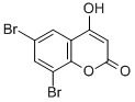 6,8-DIBROMO-4-HYDROXYCOUMARIN Structure