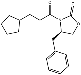 (R)-4-BENZYL-3-(3-CYCLOPENTYL-PROPIONYL)-OXAZOLIDIN-2-ONE Structure