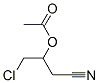 (1-chloro-3-cyano-propan-2-yl) acetate Structure