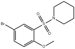 1-(5-BROMO-2-METHOXYBENZENESULPHONYL)PIPERIDINE Structure