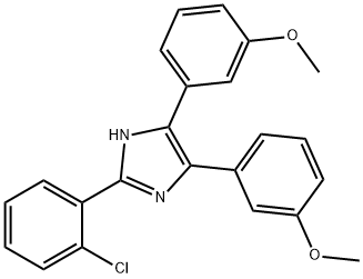 2-(2-chlorophenyl)-4,5-bis(3-methoxyphenyl)-1H-imidazole Structure