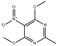 4,6-dimethoxy-2-methyl-5-nitropyrimidine Structure