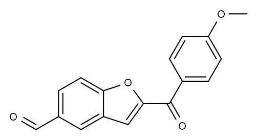 2-(4-METHOXYBENZOYL)-1-BENZOFURAN-5-CARBALDEHYDE Structure