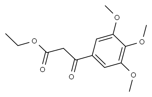Ethyl 3,4,5-trimethoxybenzoylacetate Structure