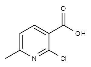 2-Chloro-6-methylnicotinic acid Structure