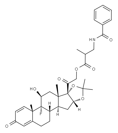 Triamcinolone benetonide Structure