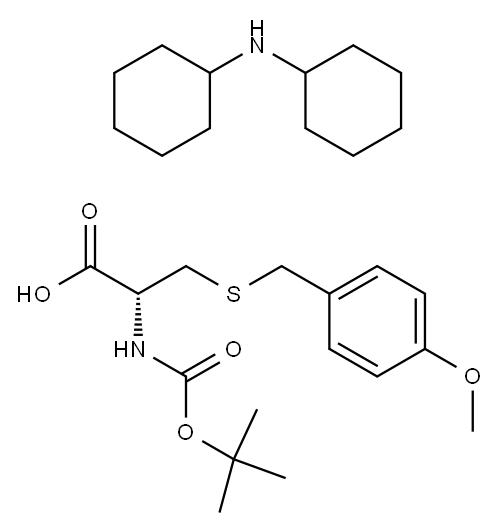 BOC-S-(4-METHOXYBENZYL)-L-CYSTEINE DICYCLOHEXYLAMINE SALT Structure