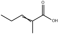 2-Methyl-2-pentenoic acid Structure