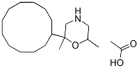 4-Cyclododecyl-2,6-dimethylmorpholine acetate Structure
