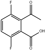 2-ACETYL-3,6-DIFLUOROBENZOIC ACID Structure