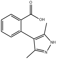 2-(3,5-Dimethyl-1H-pyrazol-4-yl)benzoic acid Structure