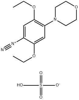 2,5-Diethoxy-4-(4-morpholinyl)benzenediazonium sulfate Structure